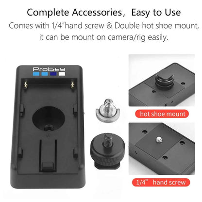 NP-F Battery Plate Adapter with NP-FW50 Dummy Battery Coupler