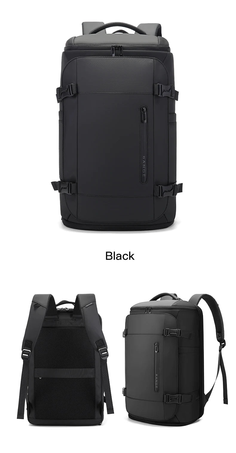 BANGE Large Travel Backpack with Shoe Compartment