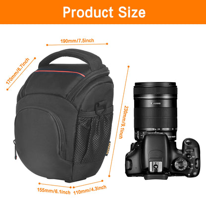FOSOTO FT-R5 DSLR Shoulder Camera Bag with Rain Cover