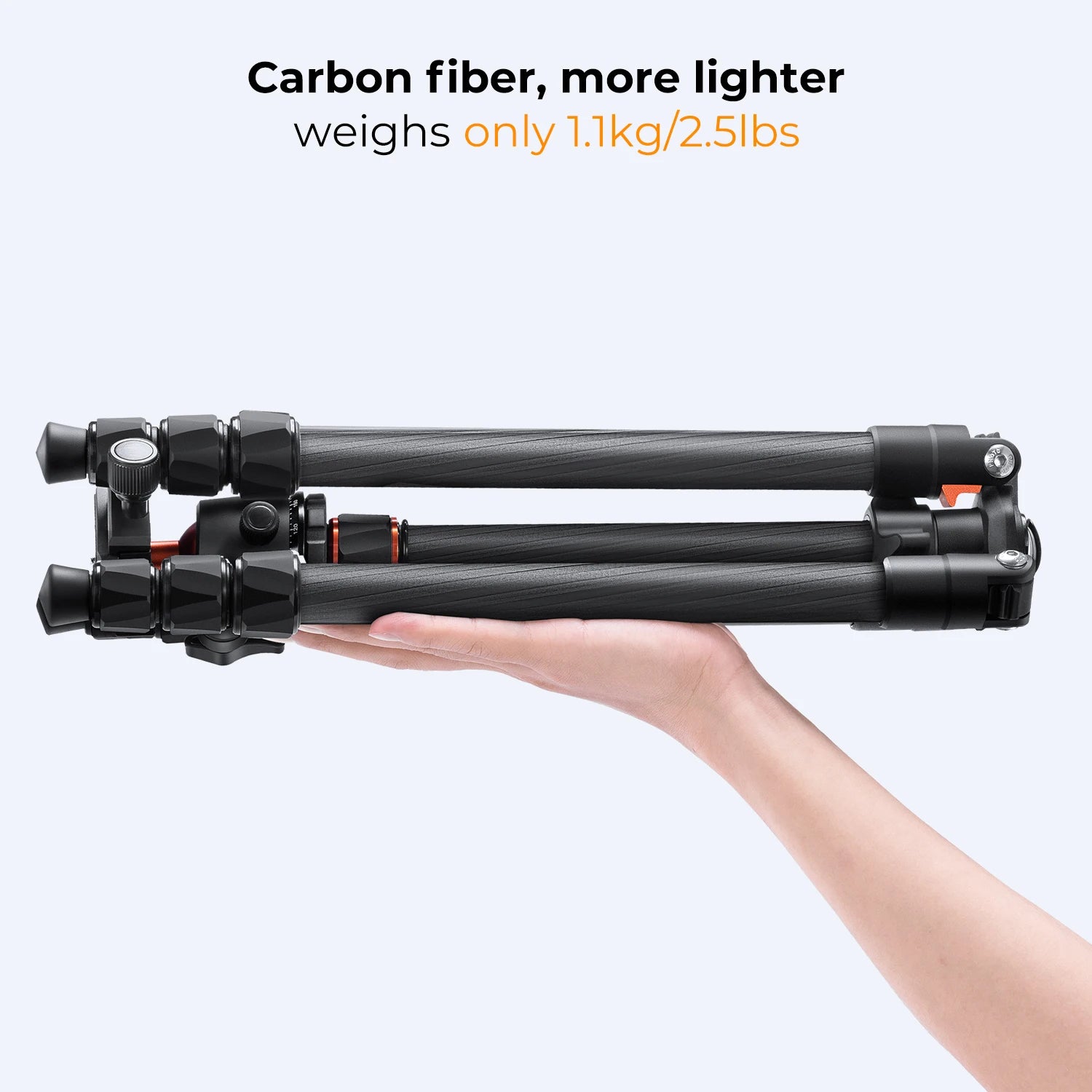K&F Concept K254C2 64-Inch Carbon Fibre Tripod