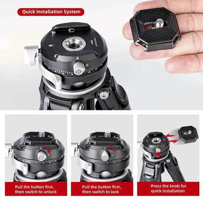 COMAN Zero F38 Carbon Fibre Travel Tripod