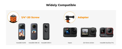 K&F 120cm Invisible Selfie Stick for Action Cameras