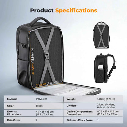 K&F 22L Hardshell Drone Camera Backpack