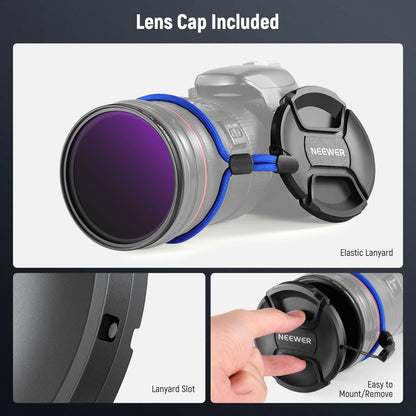 NEEWER ND2-ND400 Variable Neutral Density Lens Filter