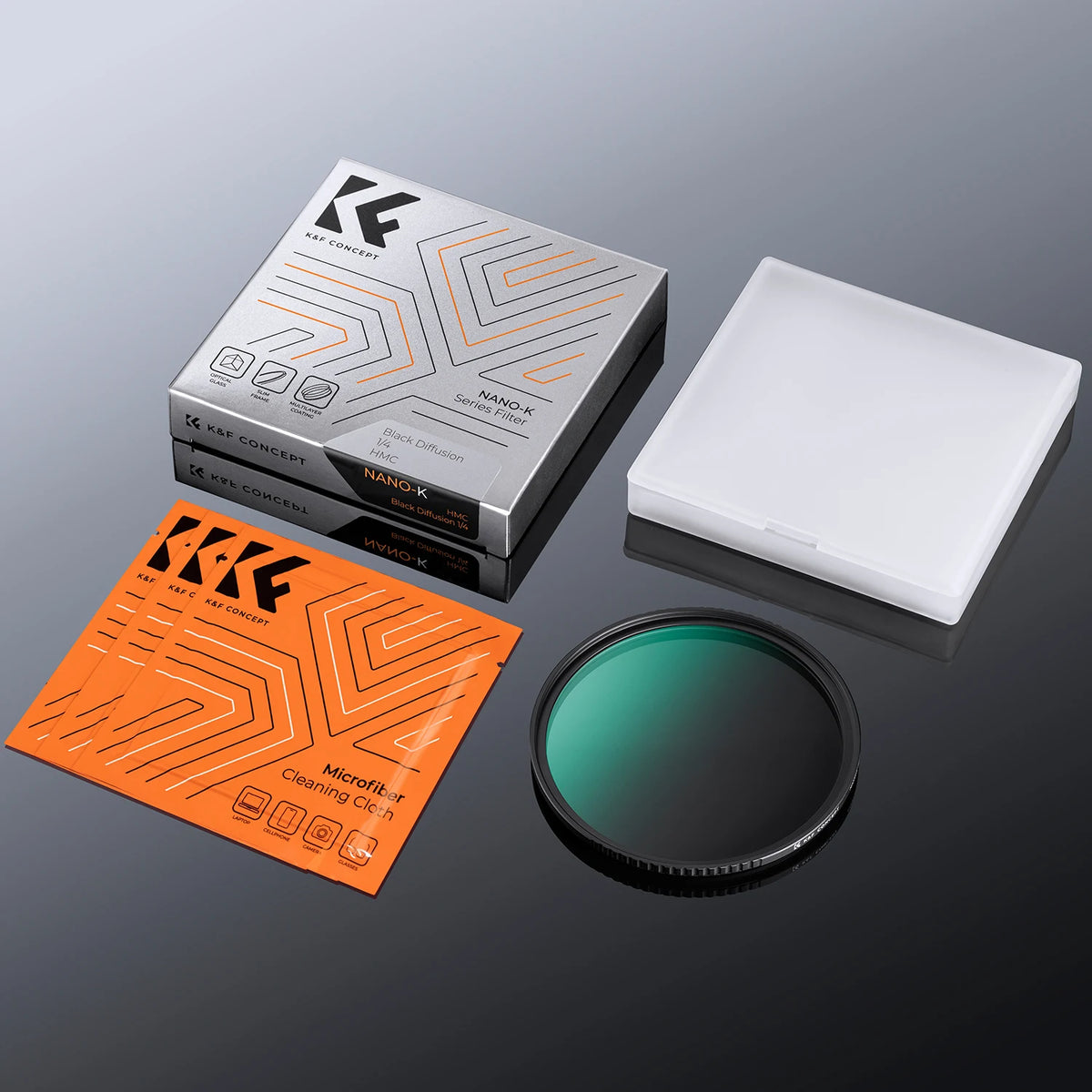 K&F Concept Black Mist Diffusion Lens Filter - Black Mist 1-4 / 43mm