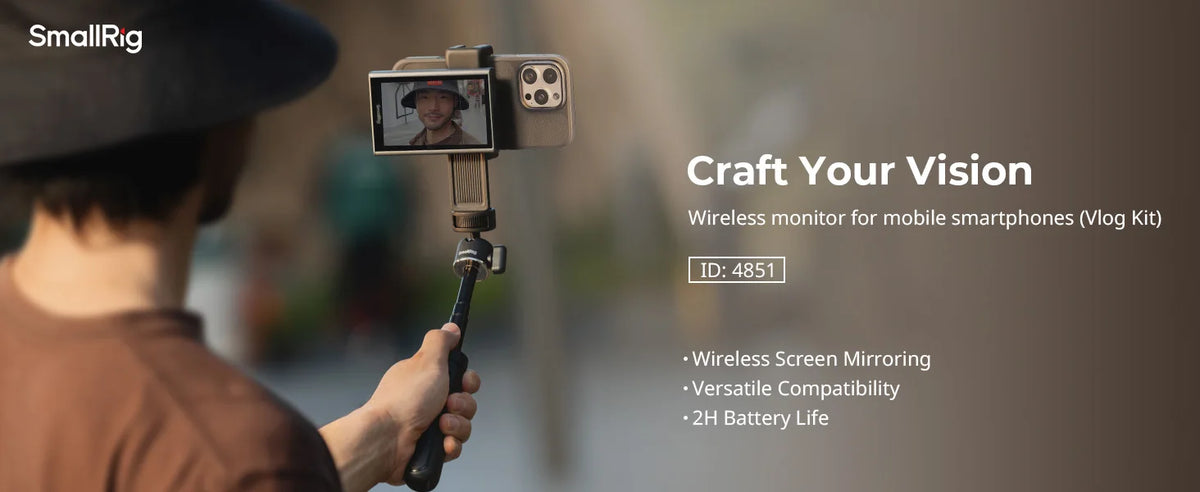 SmallRig 4851 Wireless Selfie Monitor for Smartphones