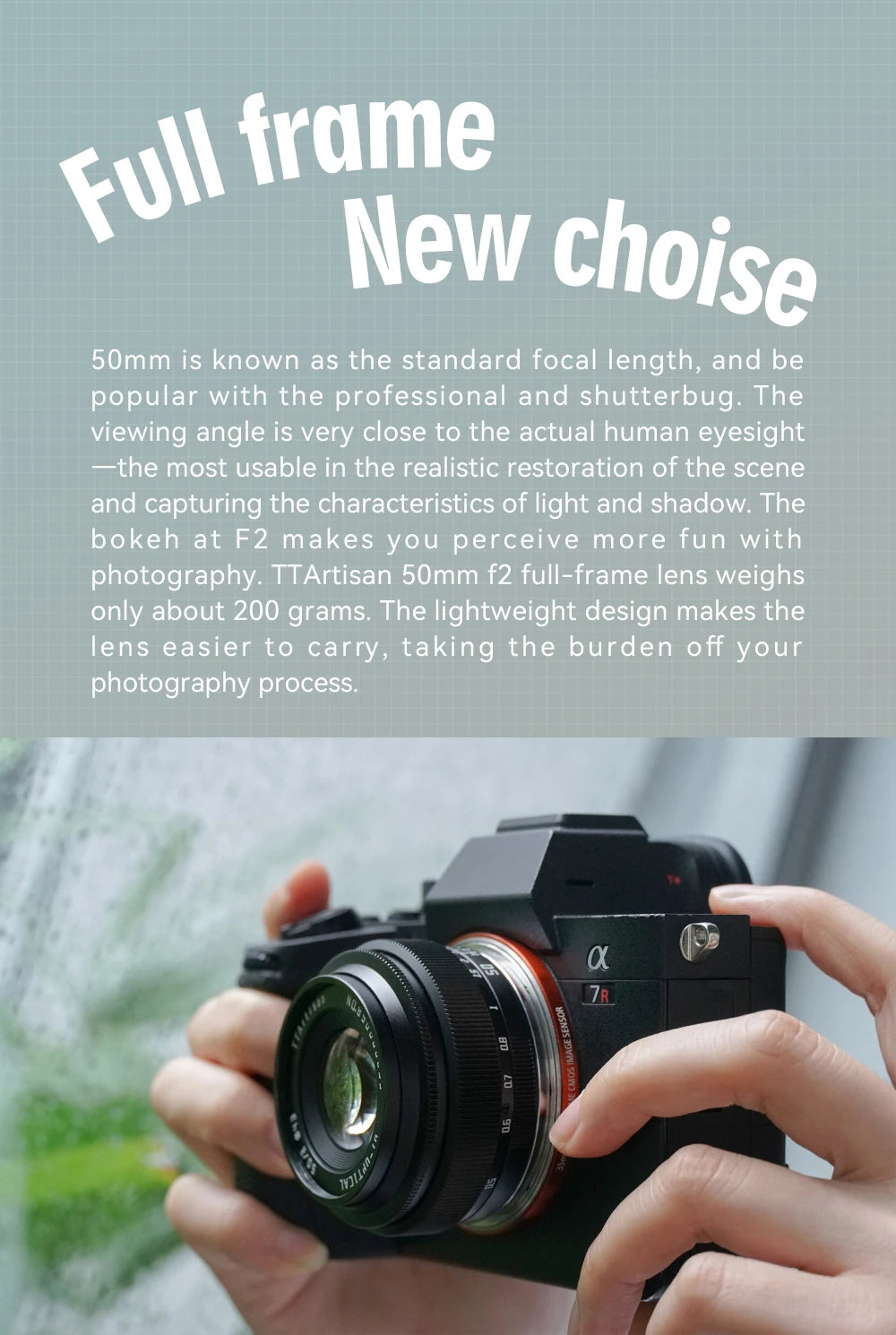 TTArtisan 50mm f/2 Full Frame Manual Focus Lens