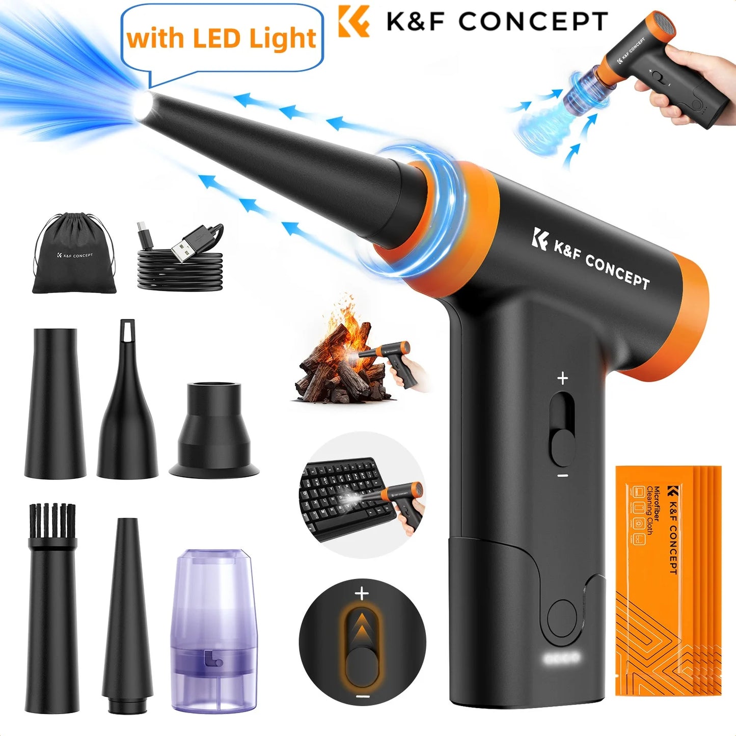 K&F Cordless Electric Air Duster & Camera Cleaner