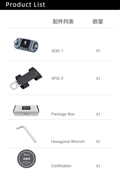XILETU Quick Release Backpack Camera Clip