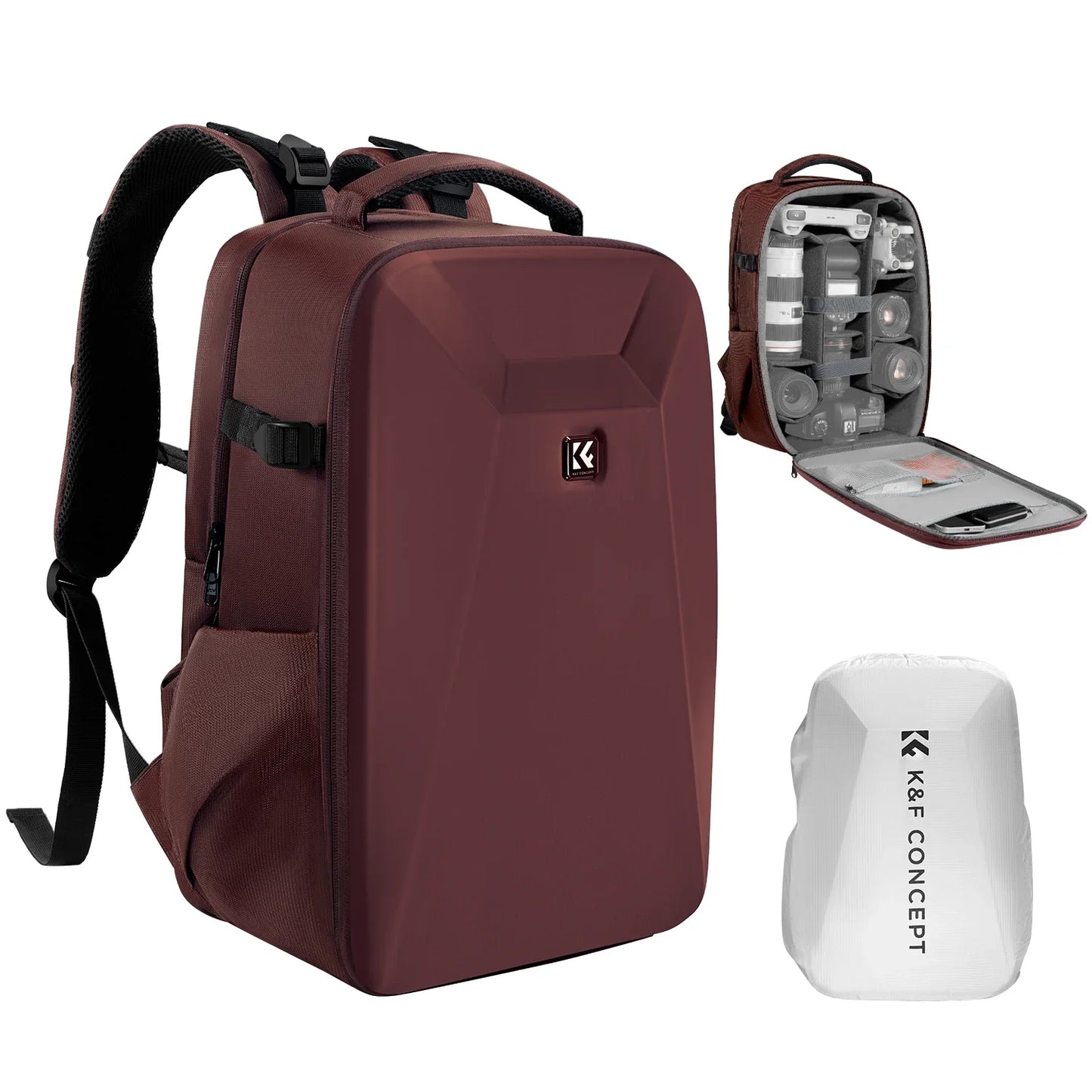K&F 22L Hard Shell Camera Backpack