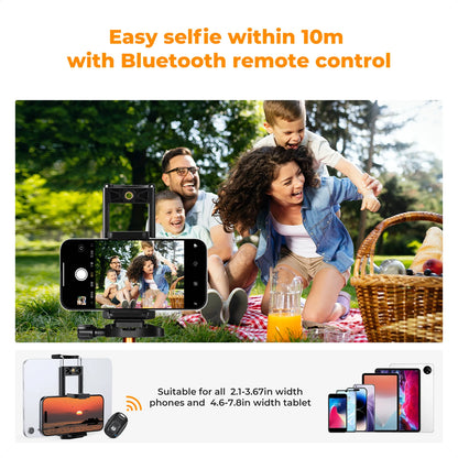 K&F 190cm Travel Camera Tripod with Phone Holder