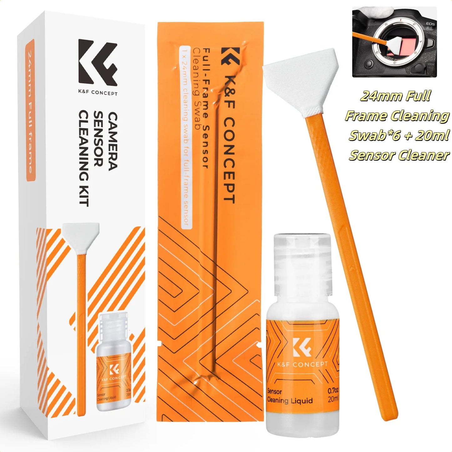 K&F Concept Camera Sensor Cleaning Swab & Liquid Kit