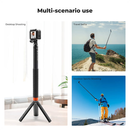K&F MS22 127cm Invisible Selfie Stick for Action Cameras