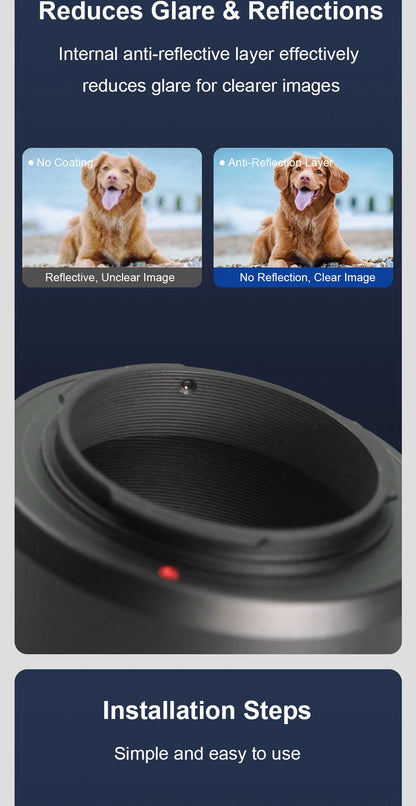 M42 Screw Lens Adapter for Mirrorless and DSLR Cameras