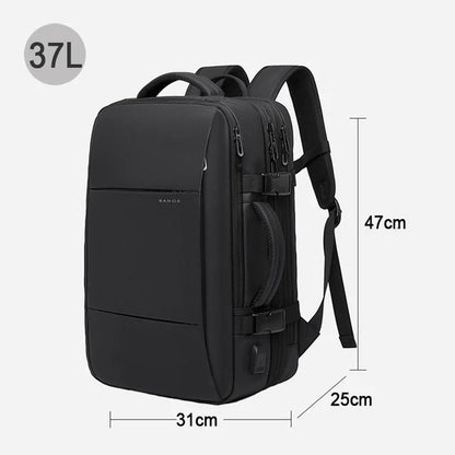 BANGE 17.3 Inch Expandable Travel Backpack with USB Port