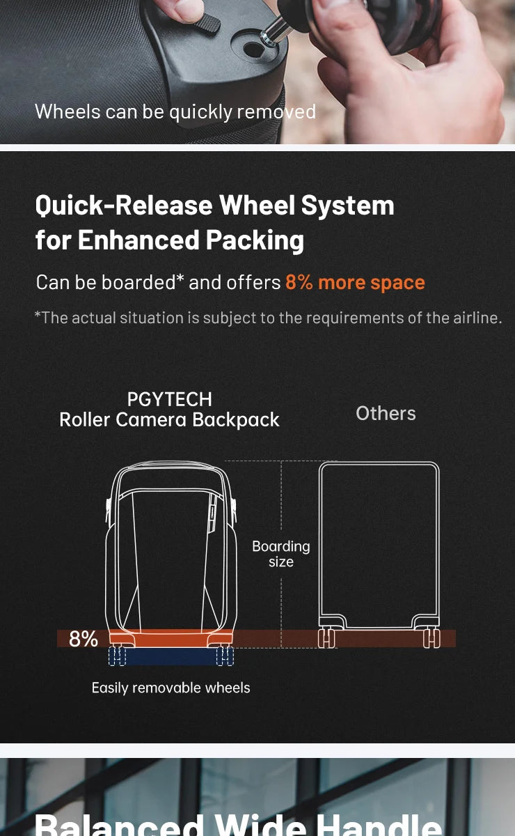 PGYTECH 2-in-1 Roller Camera Backpack