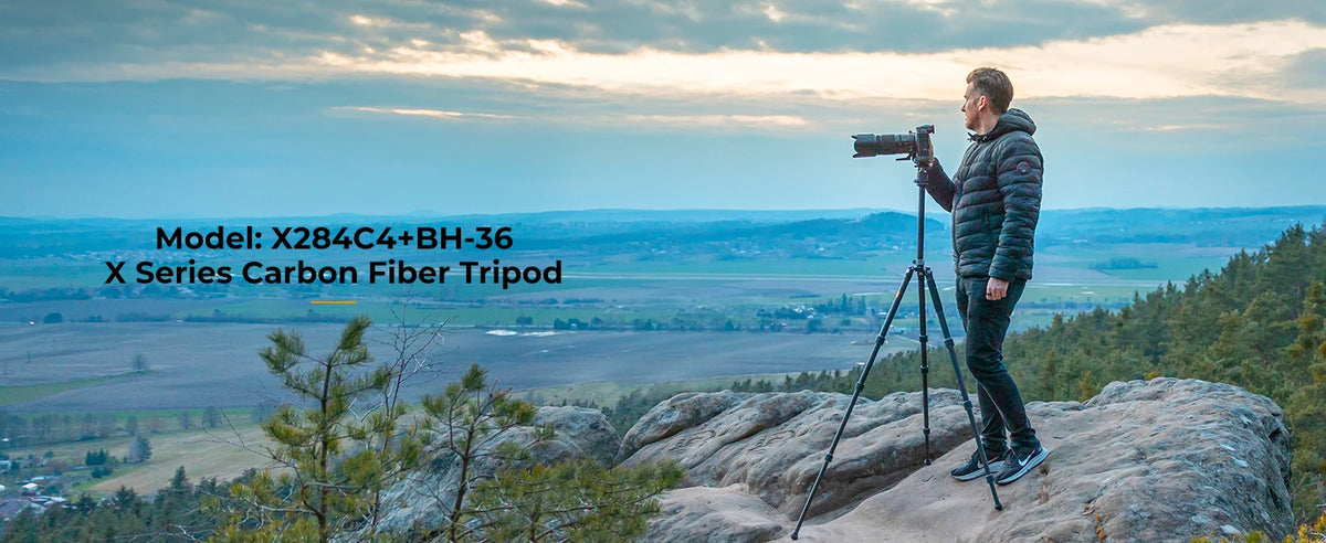 K&F X284C4 Carbon Fibre Tripod with BH-36 Ball Head