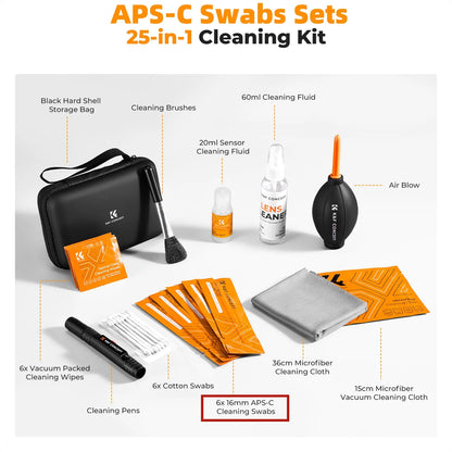 K&F Concept 25-in-1 Camera Sensor Cleaning Kit