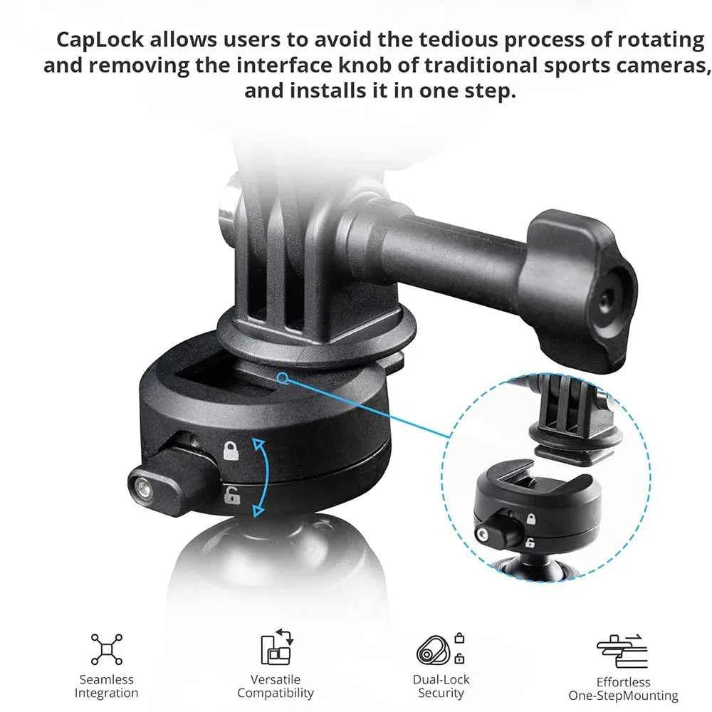 PGYTECH CapLock Triple Suction Action Camera Mount