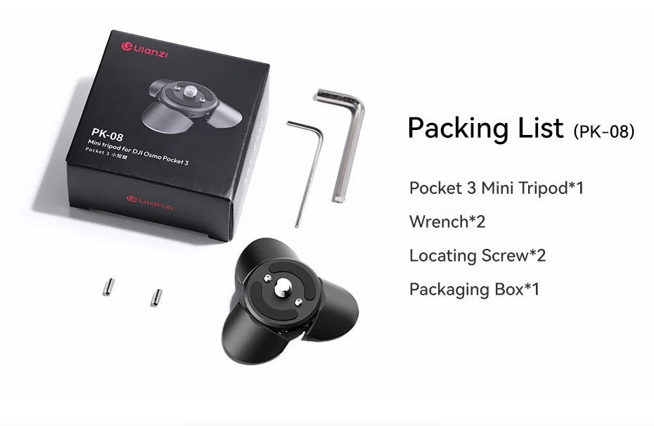 Ulanzi Mini Tripod & ARRI Base for DJI Osmo Pocket 3