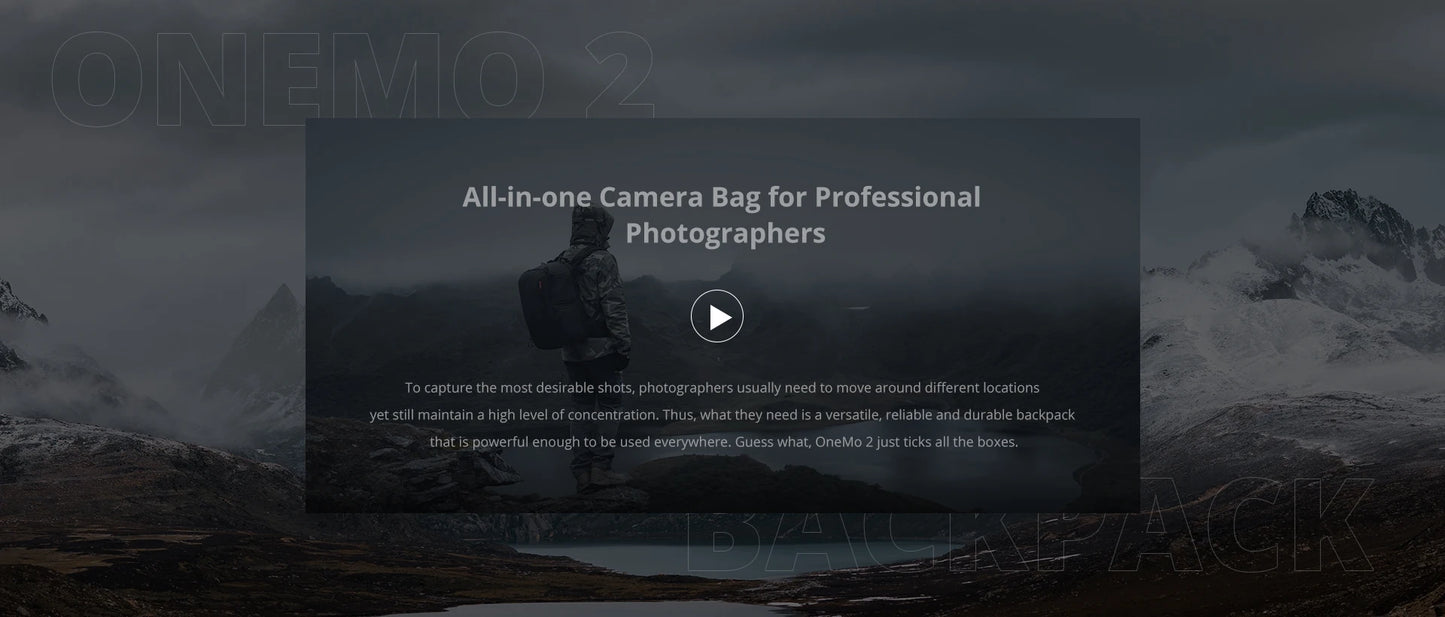 PGYTECH OneMo 2 Camera Backpack