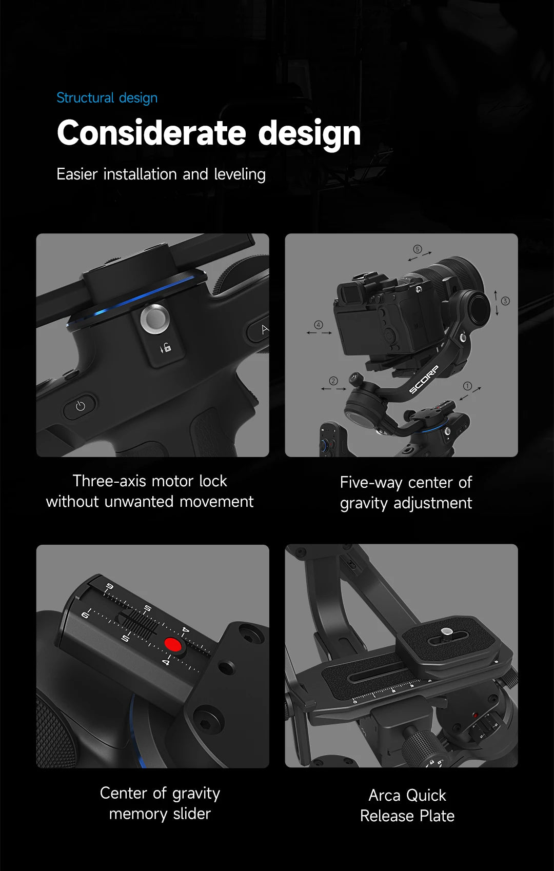 FeiyuTech SCORP-C2 3-Axis Camera Gimbal