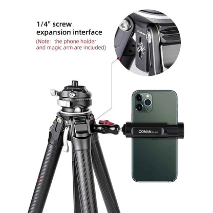 COMAN Zero F38 Carbon Fibre Travel Tripod