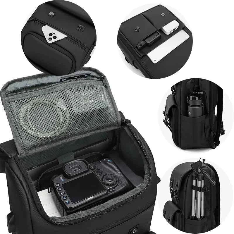 Large Capacity Camera & Drone Backpack - GRAY product image
