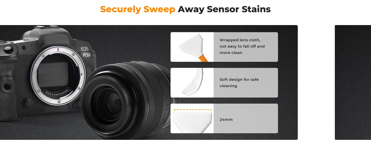 K&F Concept Camera Sensor Cleaning Swab & Liquid Kit