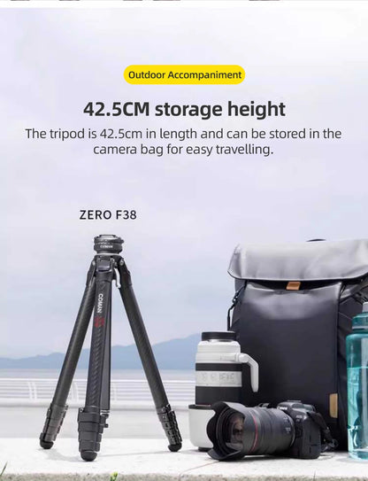 COMAN Zero F38 Carbon Fibre Travel Tripod
