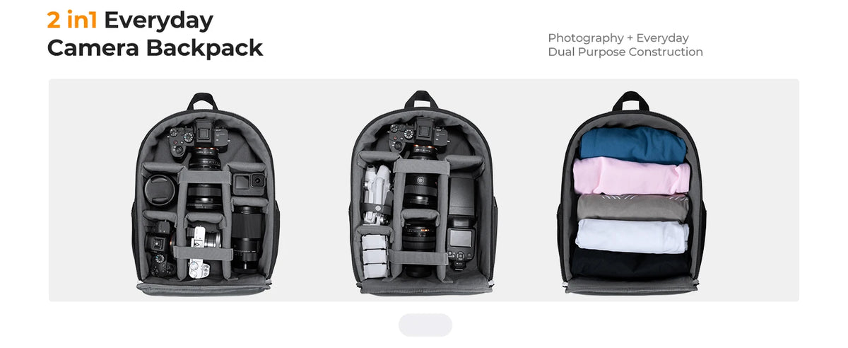 K&F 13L Lightweight Camera Backpack - CameraHUB