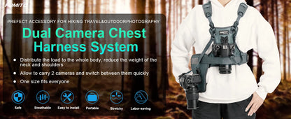 FOMITO Dual Camera Harness & Chest Carry System