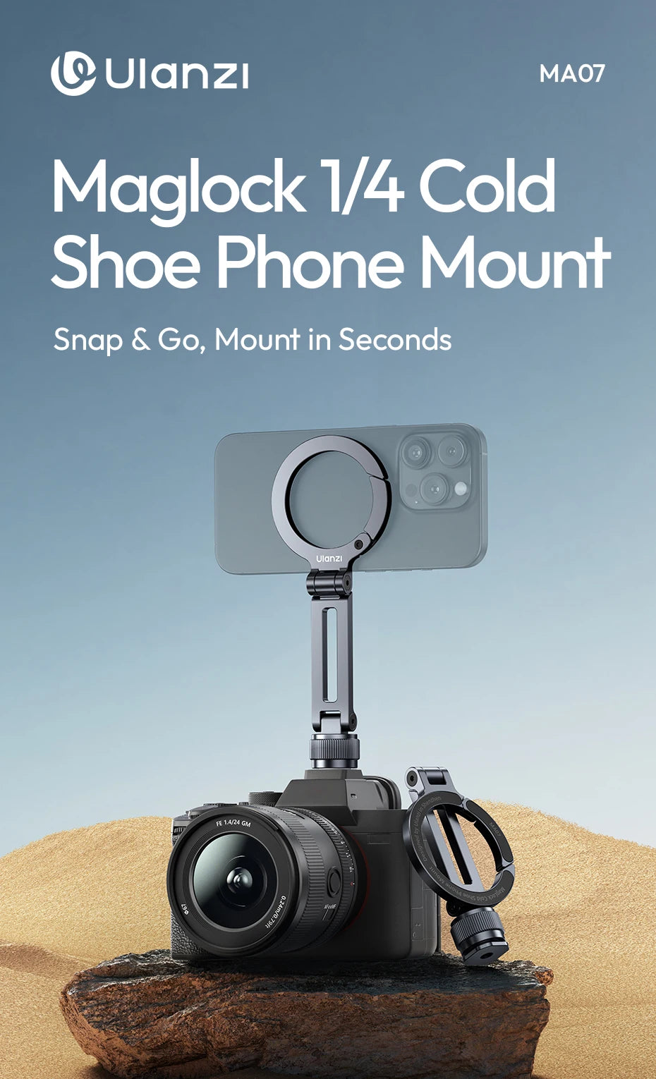 Ulanzi MA07 MagLock Magnetic Phone Mount