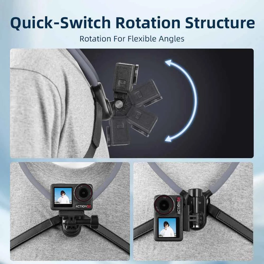 Flymile Foldable POV Neck Mount for Action Cameras