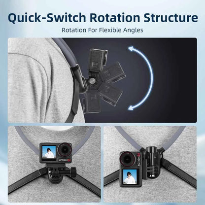 Flymile Foldable POV Neck Mount for Action Cameras
