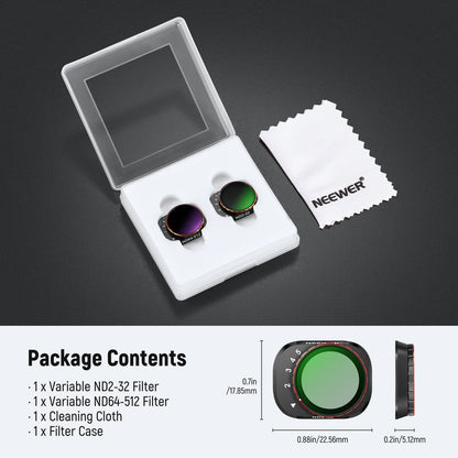 NEEWER Variable ND Filter Set for DJI Mini 4 Pro