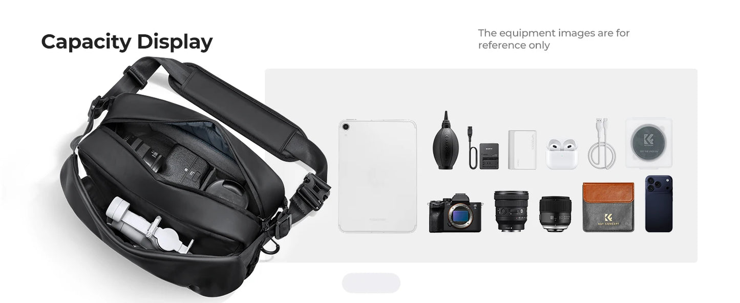K&F Concept 7L Lightweight Camera Sling Bag