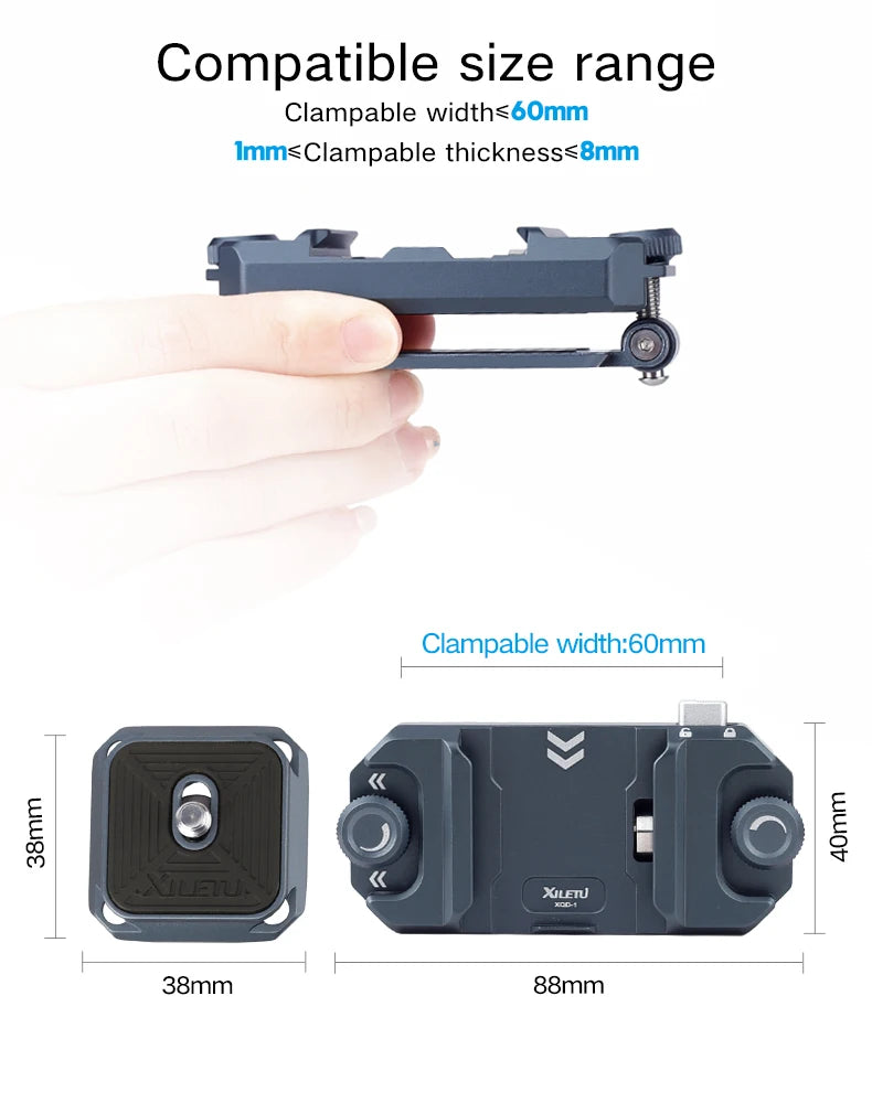 XILETU Quick Release Backpack Camera Clip