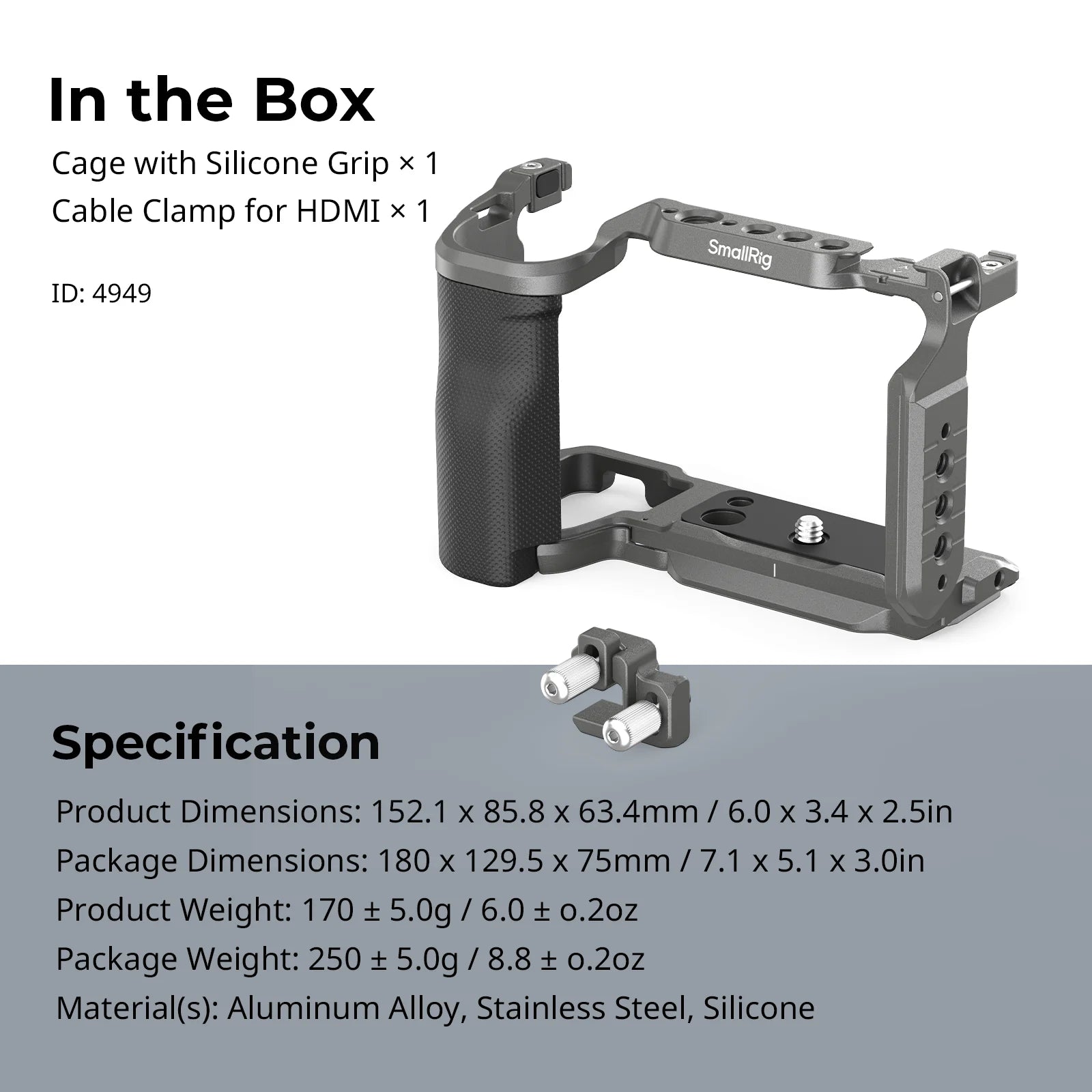 SmallRig 4949 HawkLock Cage Kit for Sony ZV-E10 II
