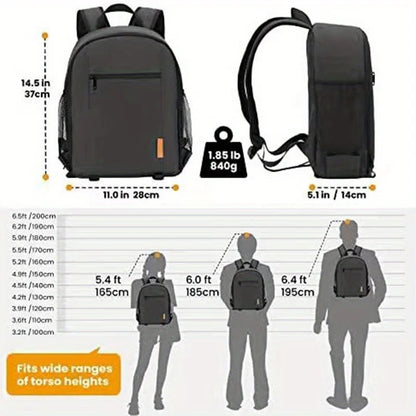Waterproof DSLR Camera Backpack with Rain Cover & Laptop Compartment product image