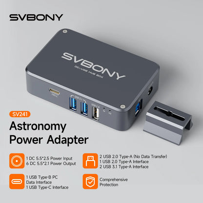 SVBONY SV241 Astronomy DC and USB Hub Box