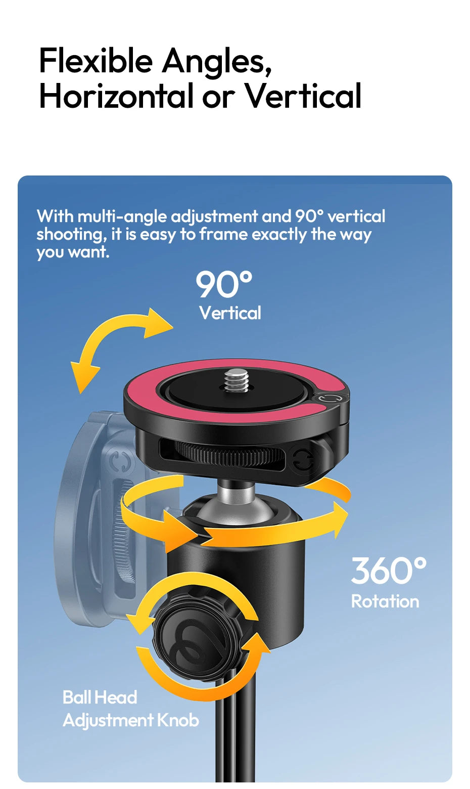 Ulanzi MT-44M Magnetic Selfie Stick & Tripod