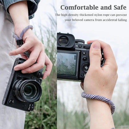 Camera Hub Essentials Compact Rope Camera Wrist Strap - Brown