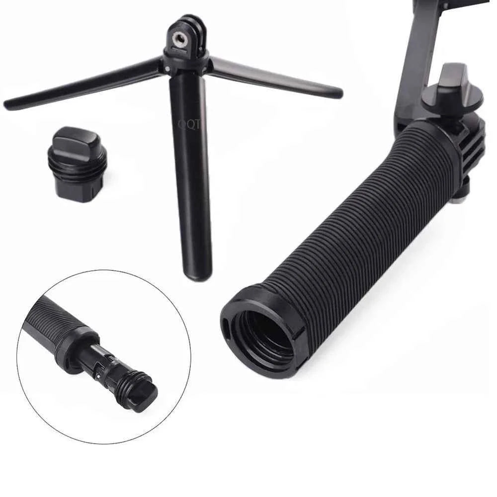 QQT 3-Way Action Camera Selfie Stick and Tripod