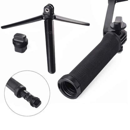 QQT 3-Way Action Camera Selfie Stick and Tripod