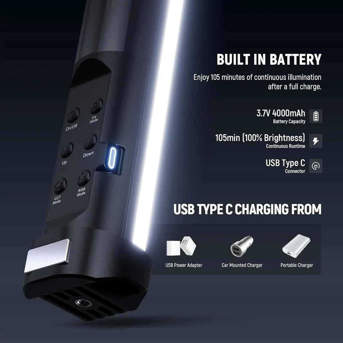 NEEWER BASICS Magnetic RGB Light Wand