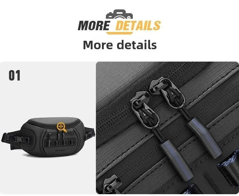Water-Resistant DSLR Shoulder Bag for 1 Camera and 2 Lenses