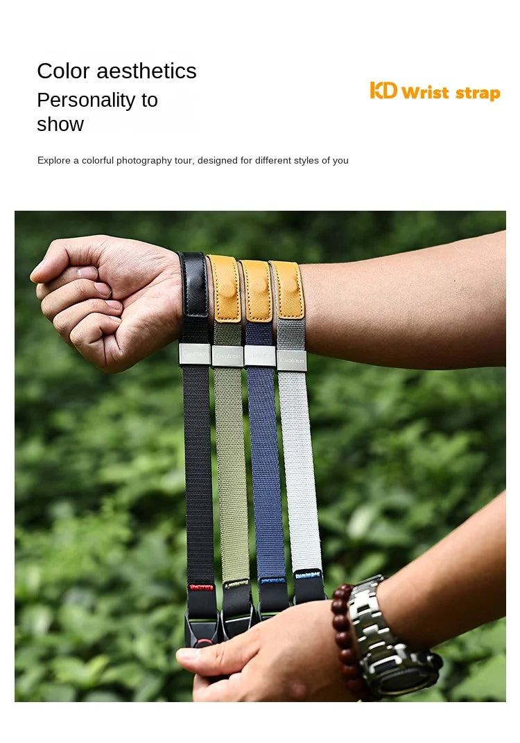 Camera Hub Essentials Leather & Nylon Quick Release Wrist Strap