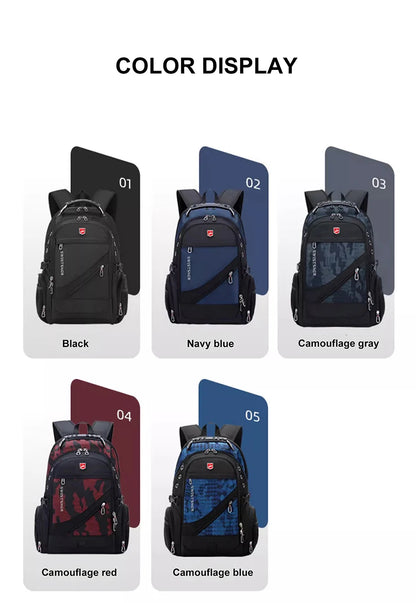 Water-Resistant 17–20-inch Laptop Travel Backpack