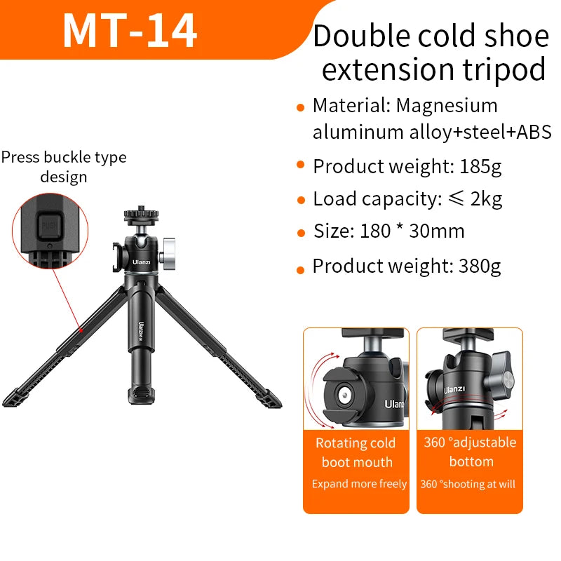 Ulanzi MT-14 Aluminium Mini Tripod